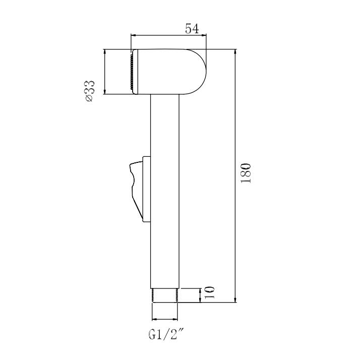 Handheld-Bidet-Sprühgerät für Toilettensitz