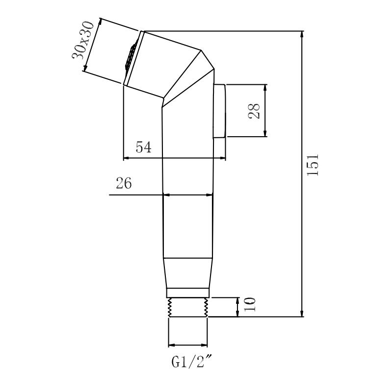 Hand-Bidet-Toilettensprüher