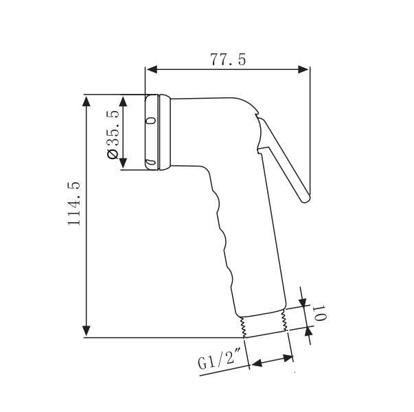 Abnehmbarer Handbrause- und Bidet-Sprühkopf
