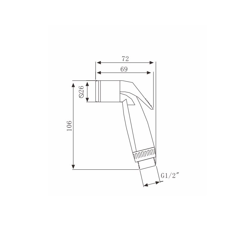 Bidet-WC-Sprühkopf-Hand-Bidet-Sprühgerät